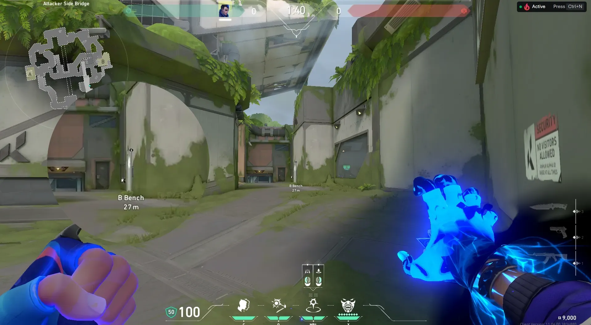 Yoru Gatecrash on Fracture Attack Site B — step 2 of 4: Aim — line up the shot