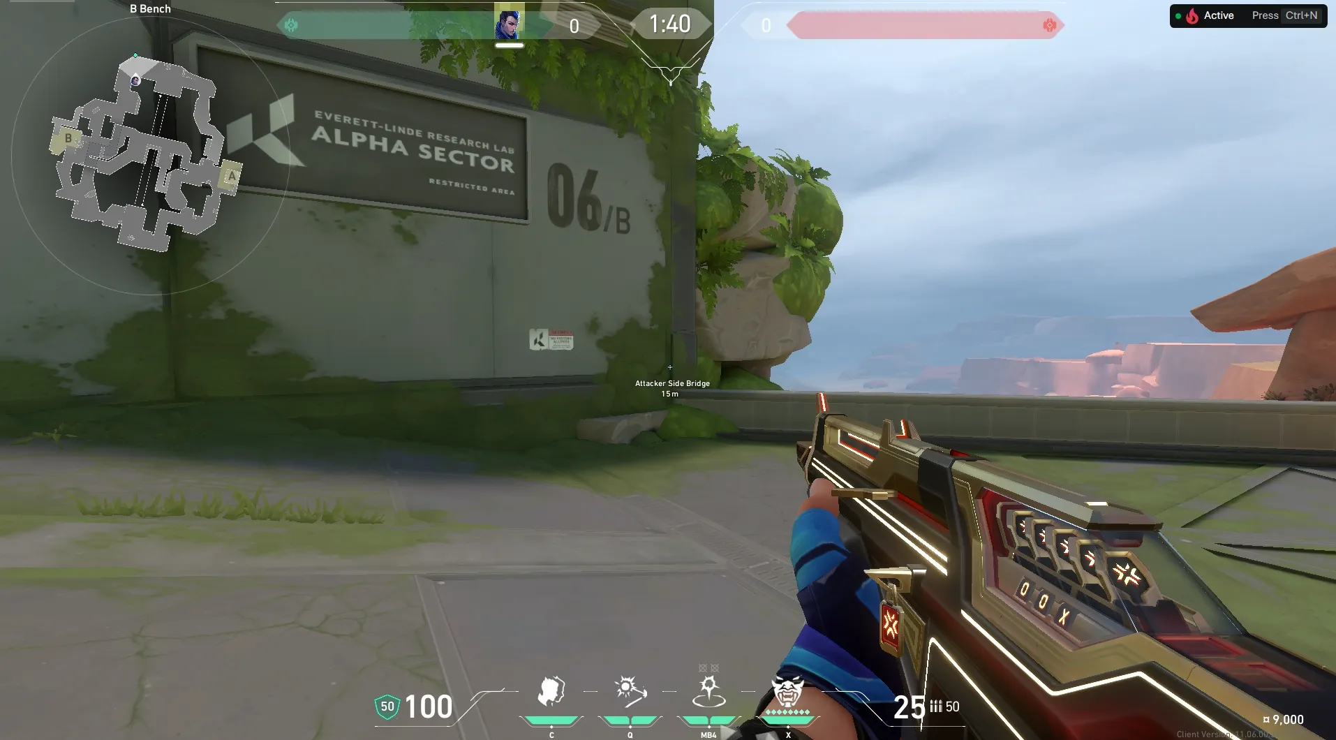 Attacker Bridge to B Canteen — Yoru lineup on Fracture