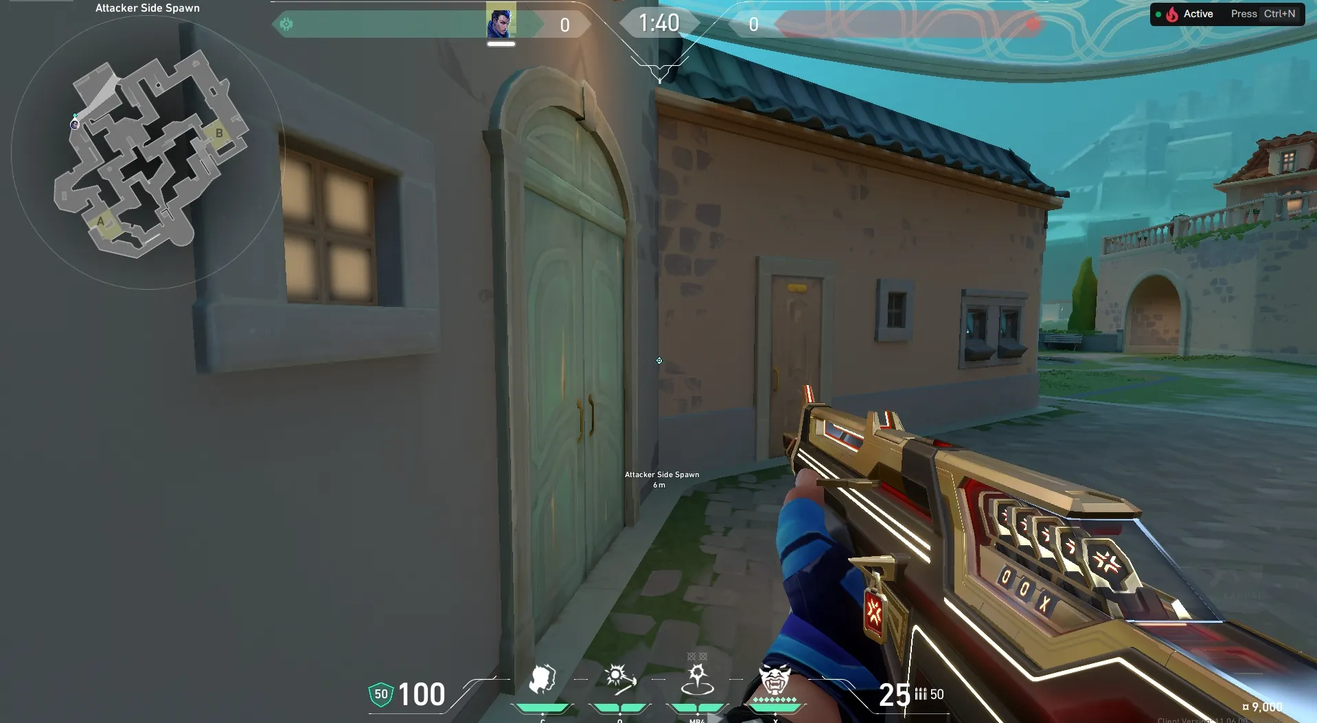Attacker Spawn to Mid Connector — Yoru lineup on Pearl