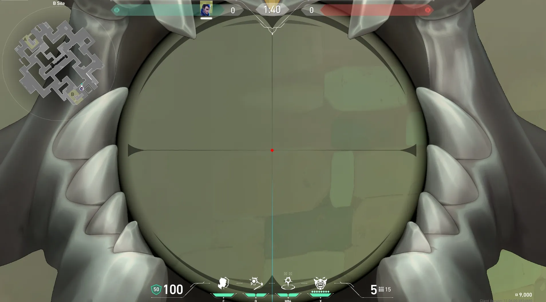 Yoru Gatecrash on Abyss Defense Site B — step 3 of 4: Aim — line up the shot