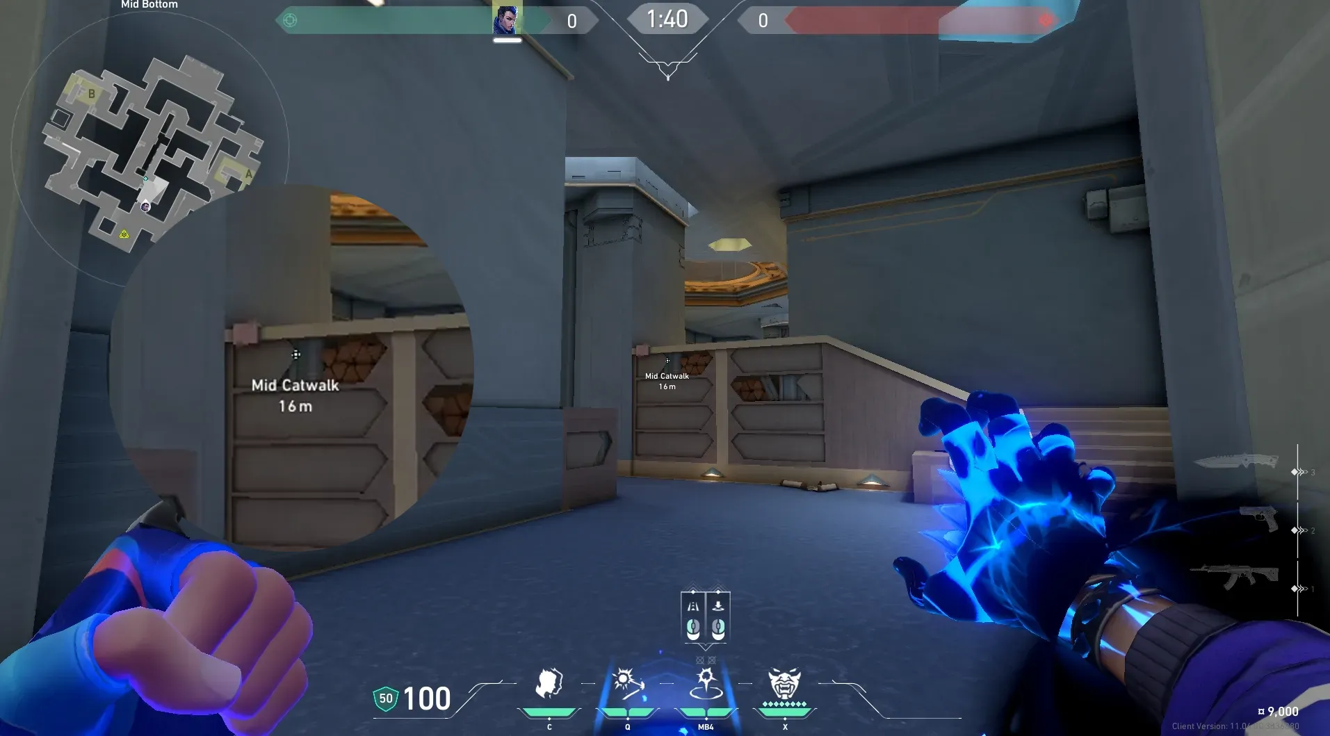 Yoru Gatecrash on Abyss Attack Mid — step 2 of 4: Aim — line up the shot