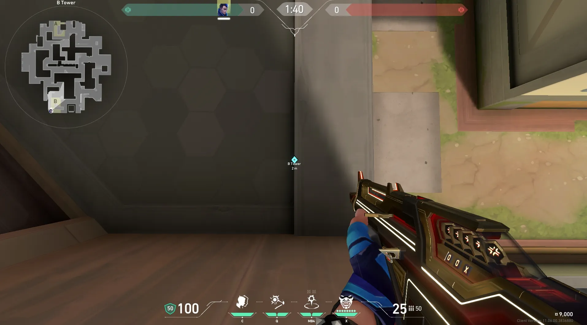 Yoru Gatecrash on Abyss Defense Site B — step 2 of 4: Aim — line up the shot