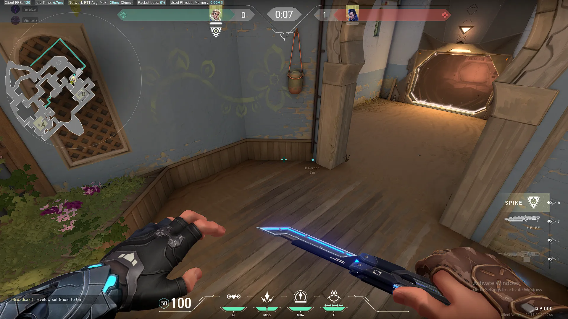 Recon Bolt From Garden to B Window For Hooka Wallbang — Sova lineup on Bind