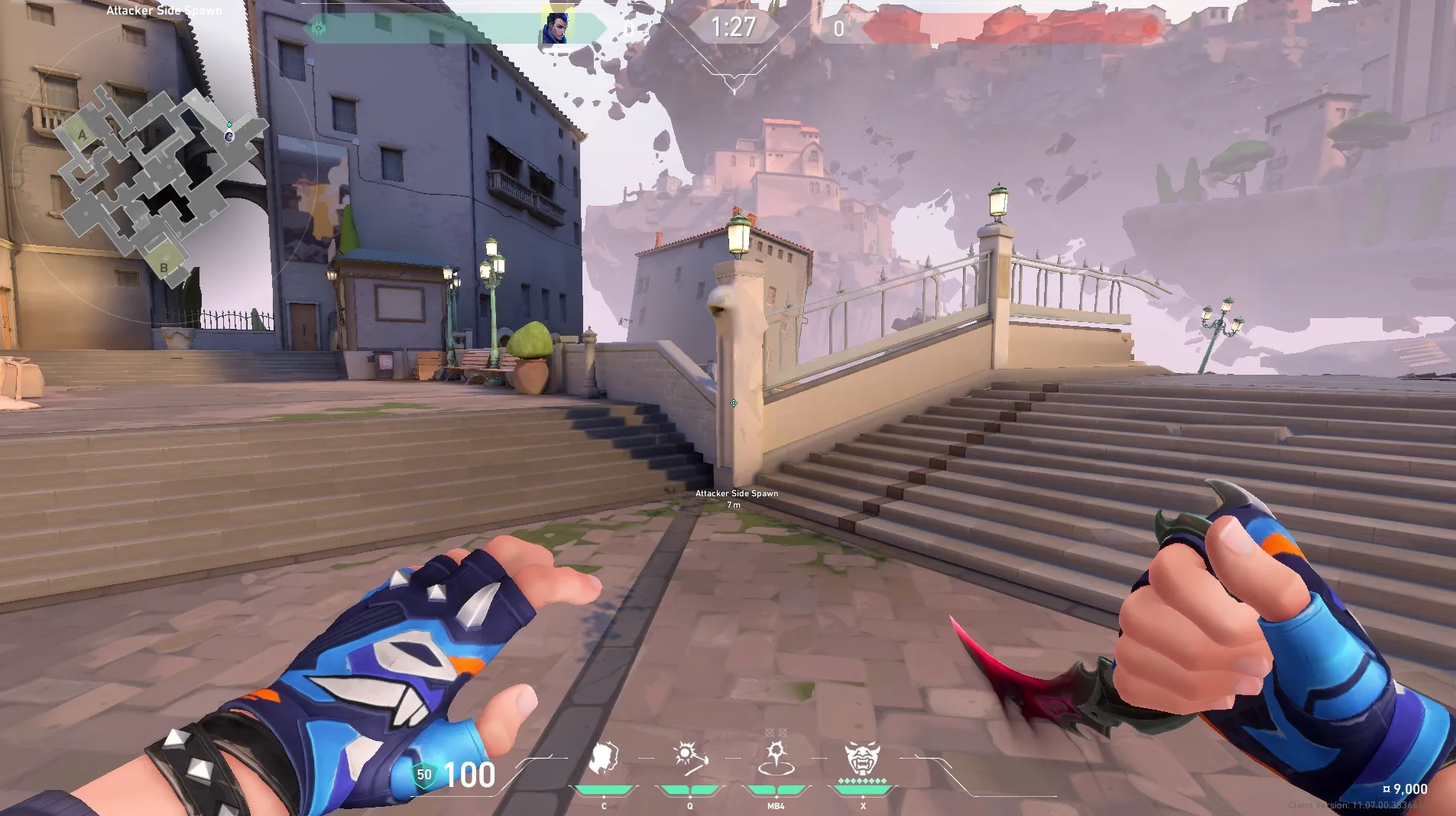 Attacker Spawn to A Lobby — Yoru lineup on Ascent