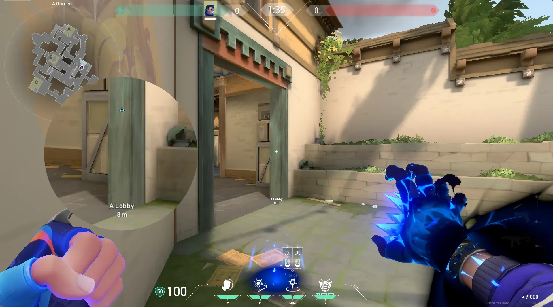 Yoru Gatecrash on Haven Attack Site A — step 2 of 3: Aim — line up the shot