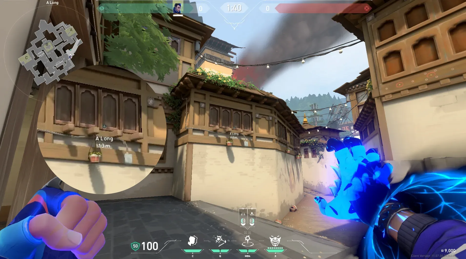 Yoru Gatecrash on Haven Attack Site A — step 2 of 4: Aim — line up the shot