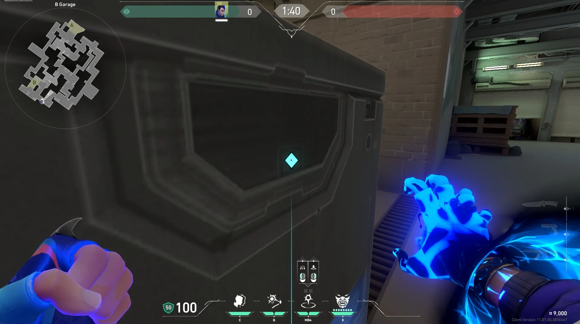 Yoru Gatecrash on Split Attack Site B — step 2 of 3: Aim — line up the shot