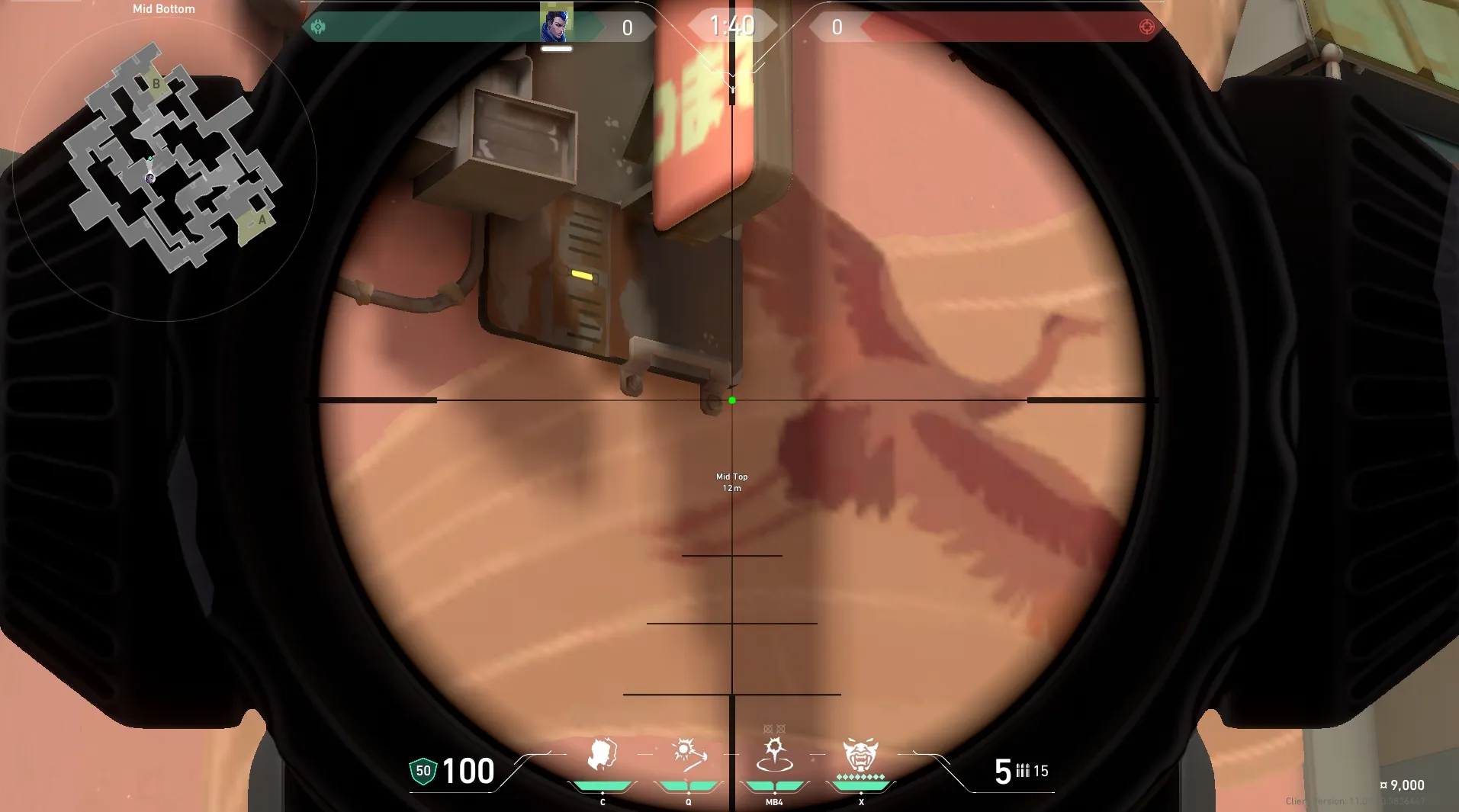 Yoru Gatecrash on Split Attack Site B — step 3 of 4: Aim — line up the shot