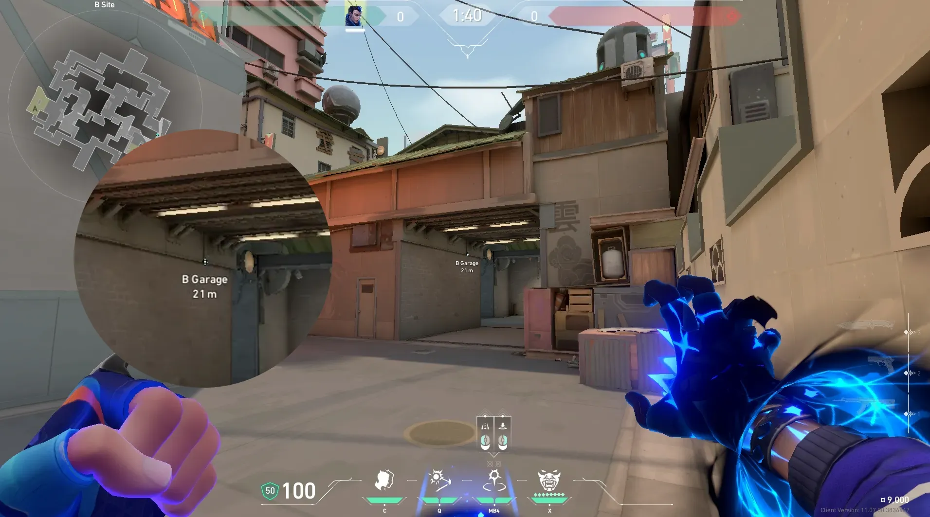 Yoru Gatecrash on Split Defense Site B — step 2 of 3: Aim — line up the shot