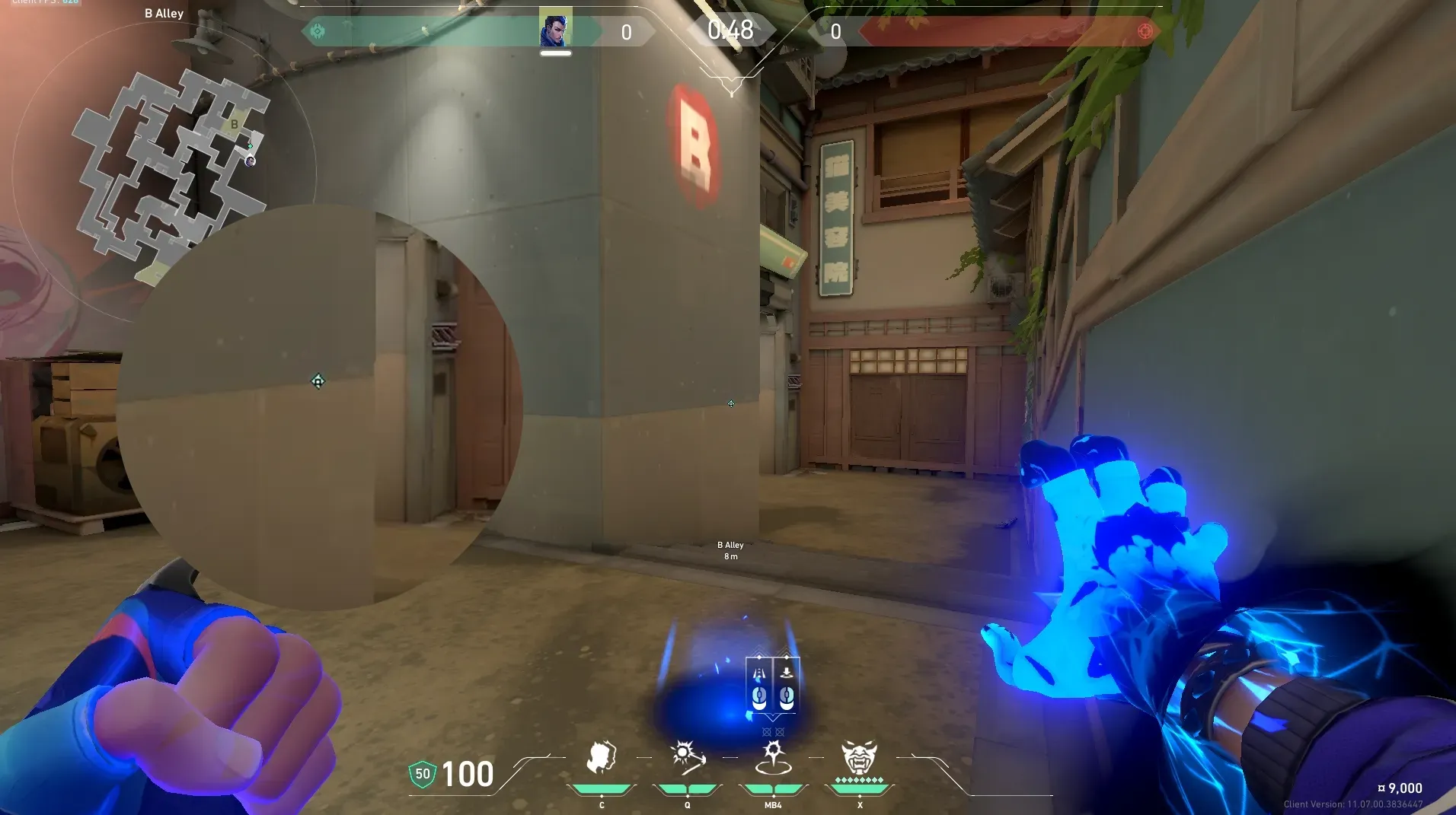 Yoru Gatecrash on Split Defense Site B — step 2 of 3: Aim — line up the shot