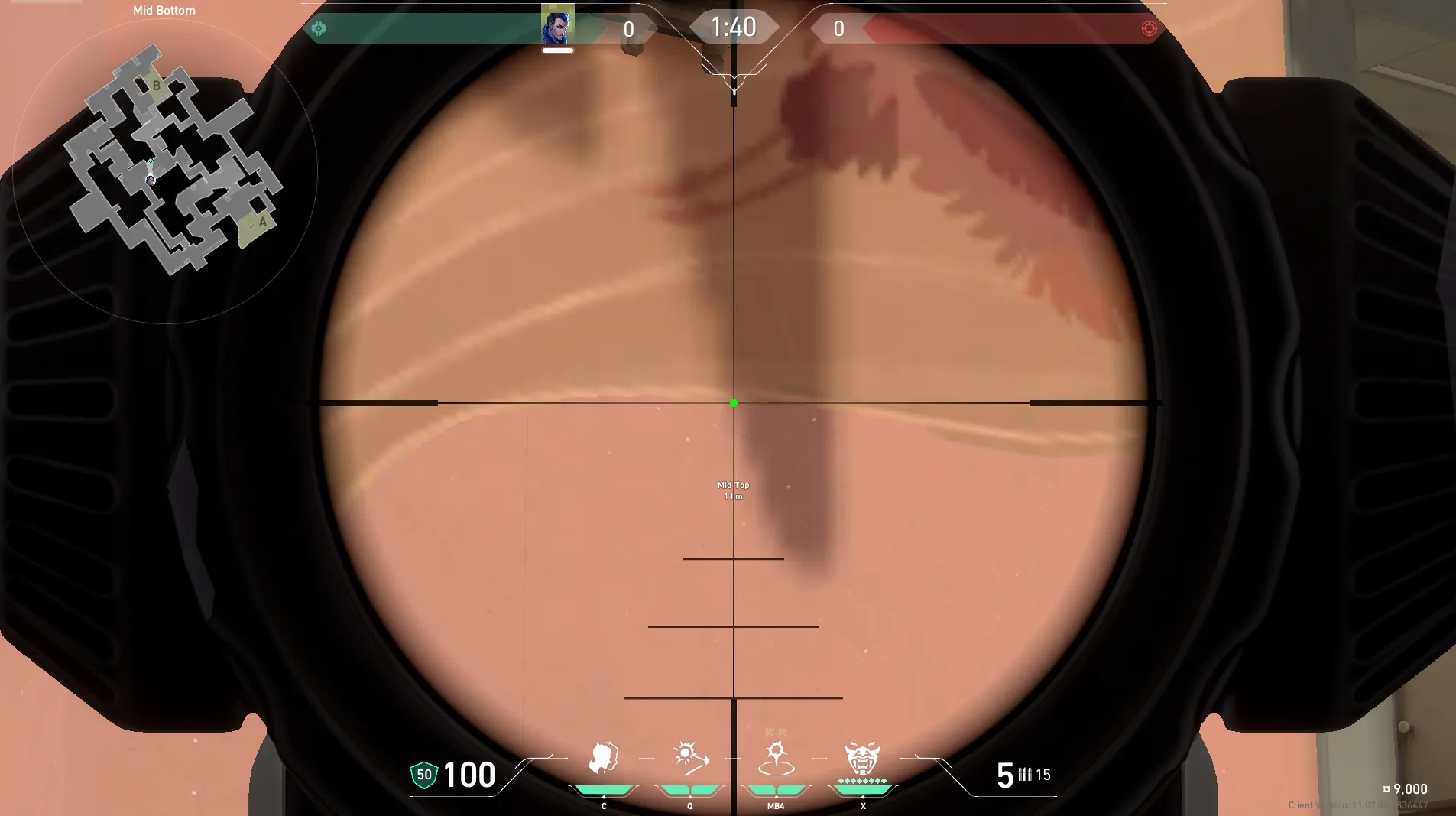 Yoru Gatecrash on Split Attack Site B — step 3 of 4: Aim — line up the shot