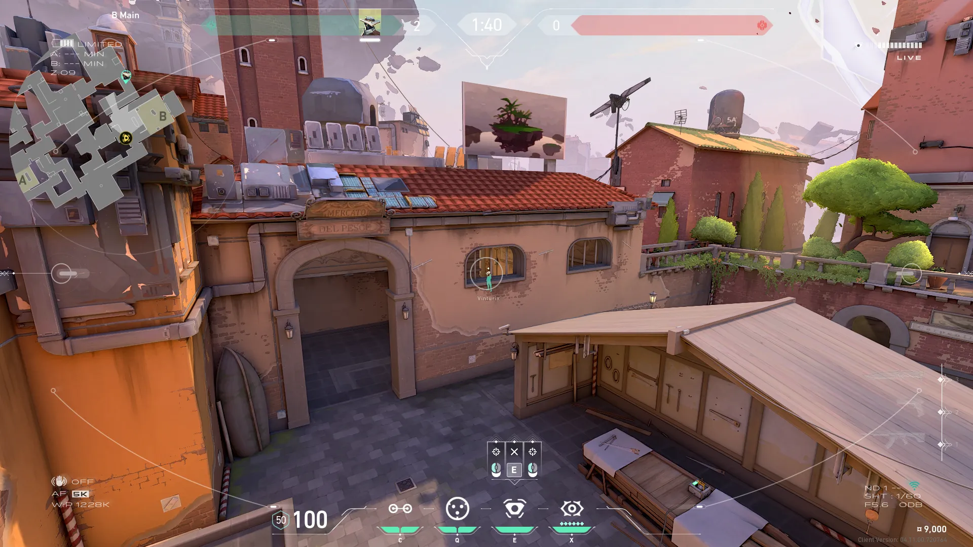 Cypher Spycam on Ascent Defense Site B — step 6 of 9: Aim — line up the shot