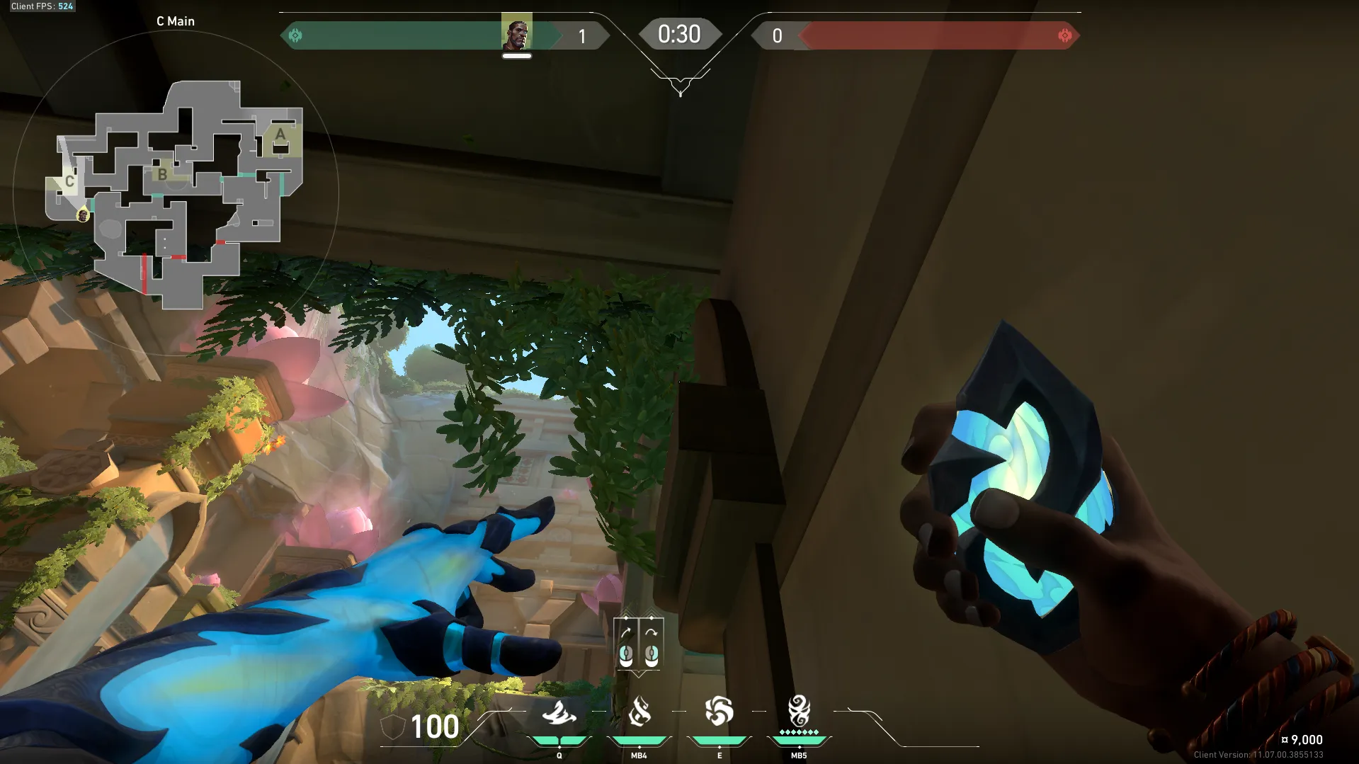 Veto Chokehold on Lotus Defense Site C — step 3 of 5: Aim — line up the shot