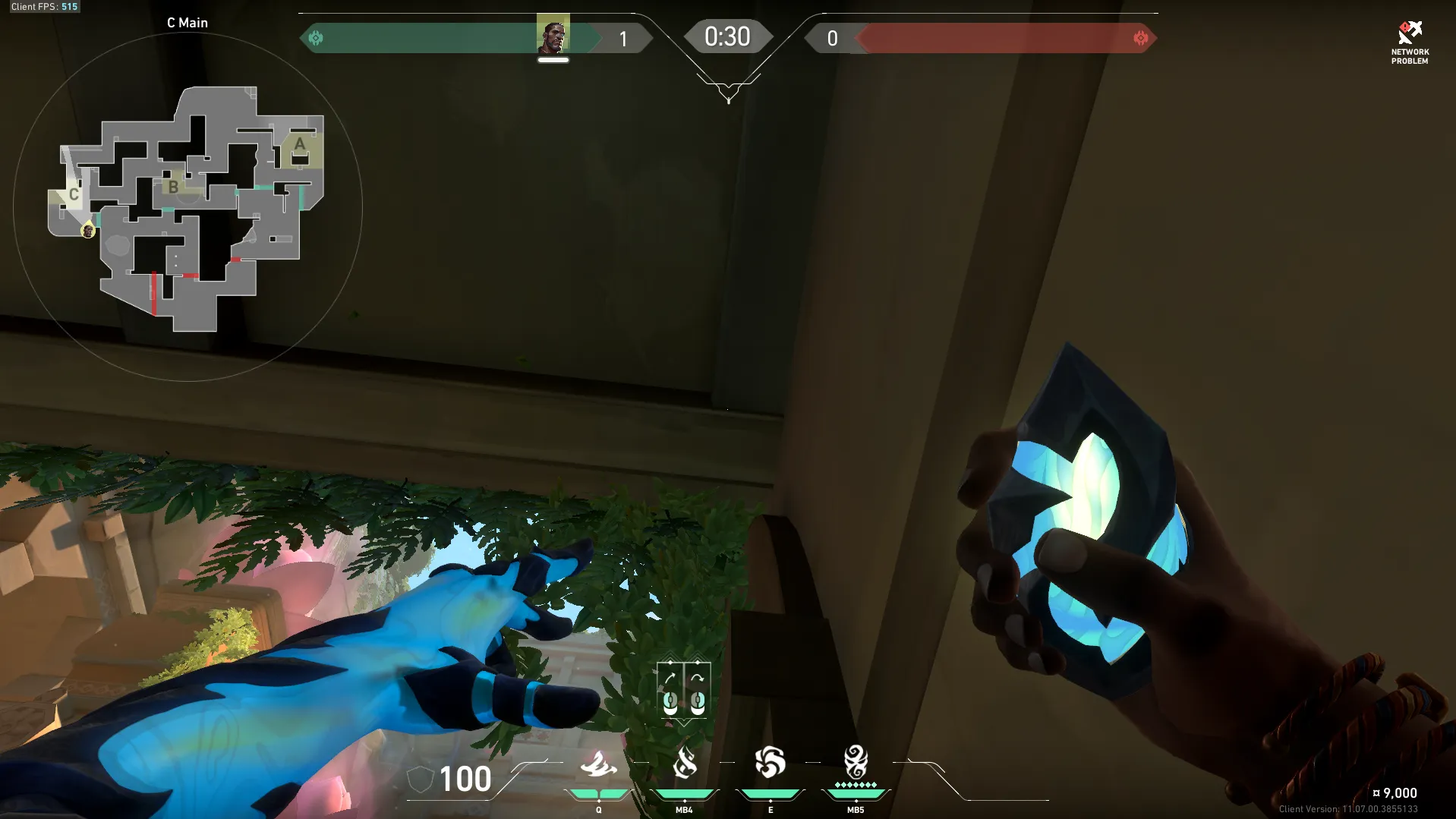 Veto Chokehold on Lotus Defense Site C — step 4 of 5: Aim — line up the shot