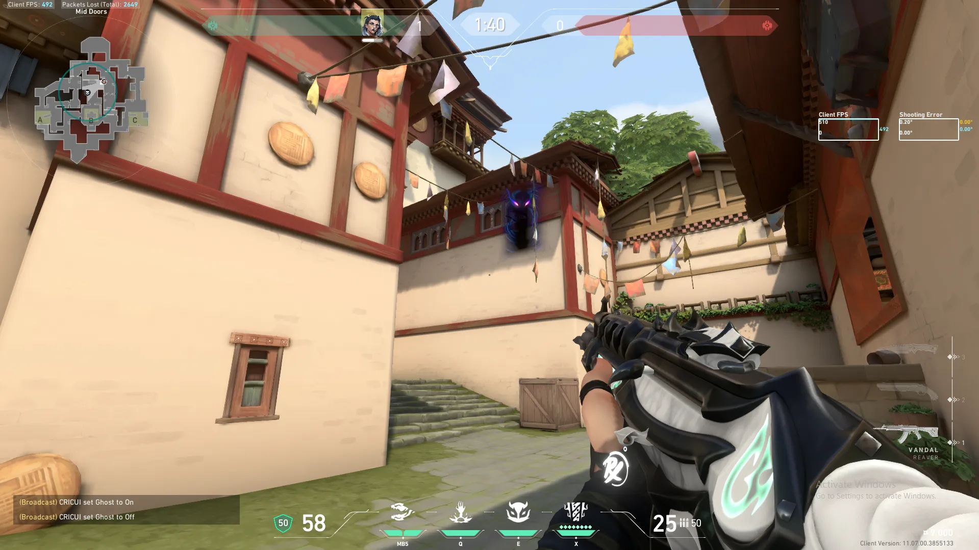 B Site to Courtyard — Fade lineup on Haven