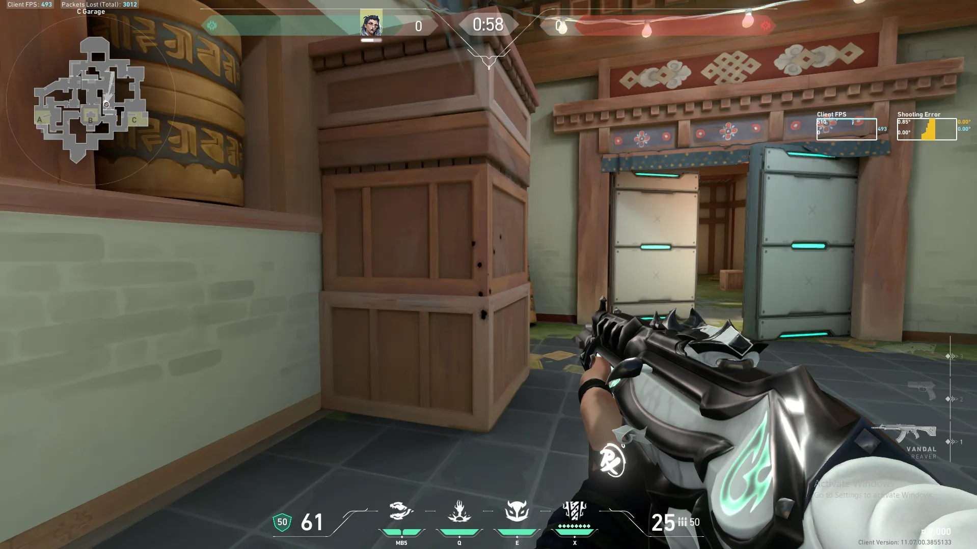 Fade Haunt on Haven Defense Mid — step 2 of 7: Aim — line up the shot