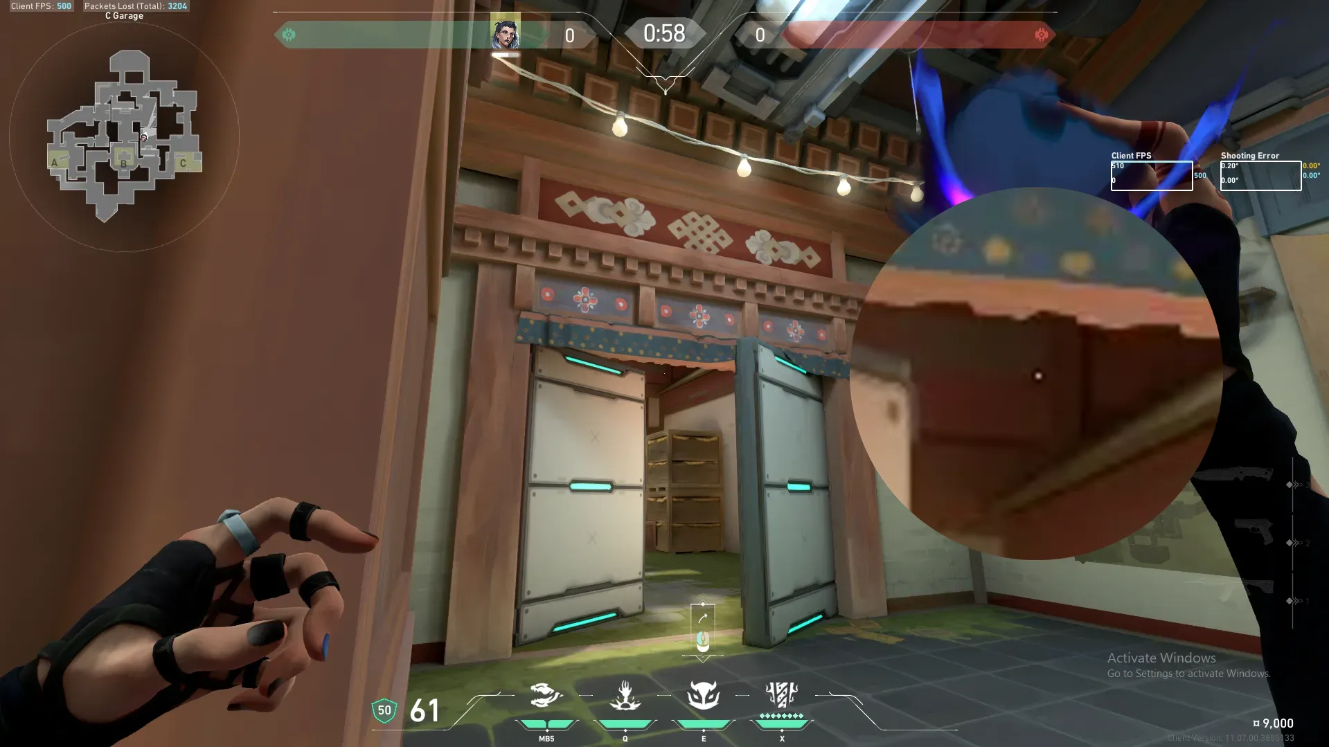 Fade Haunt on Haven Defense Mid — step 4 of 7: Aim — line up the shot