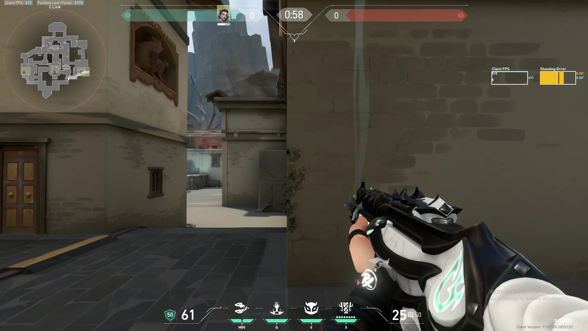 Fade Haunt on Haven Defense Site C — step 2 of 6: Aim — line up the shot