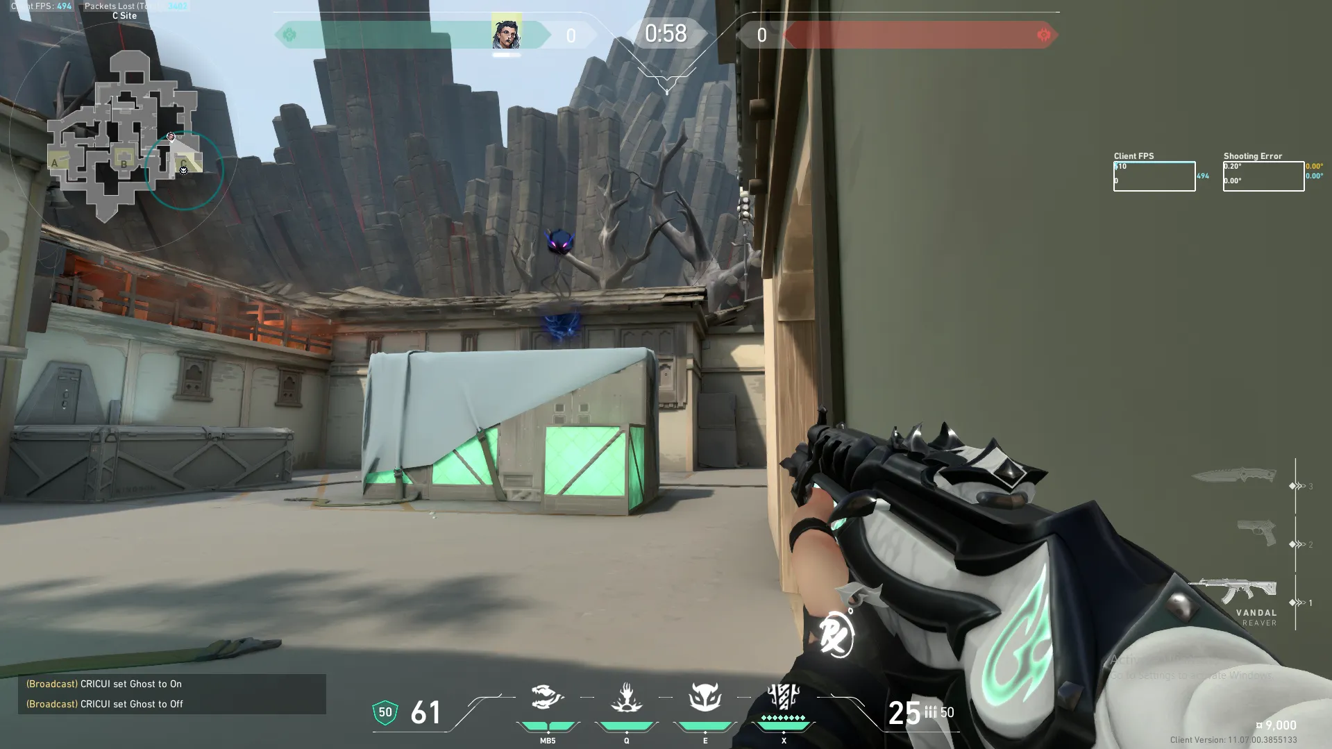 Fade Haunt on Haven Defense Site C — step 6 of 6: Result