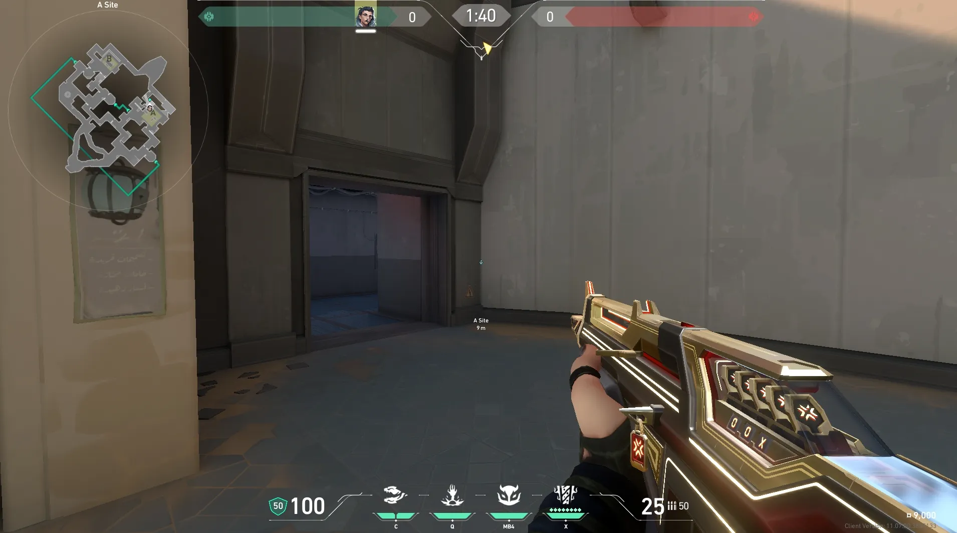 A Backsite to A Site (retake) #2 — Fade lineup on Bind