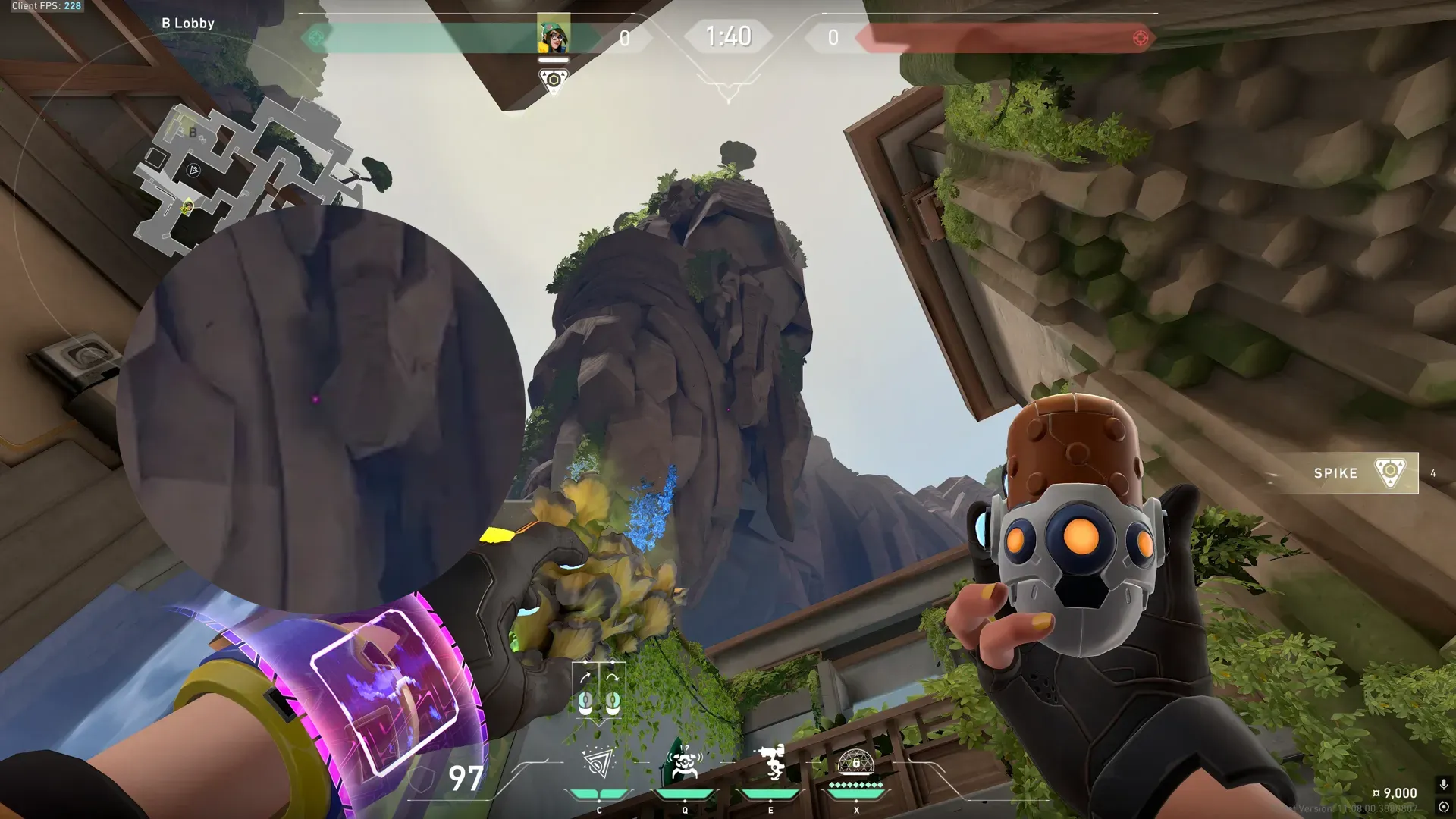 Killjoy Nanoswarm on Abyss Attack Site B — step 2 of 3: Aim — line up the shot