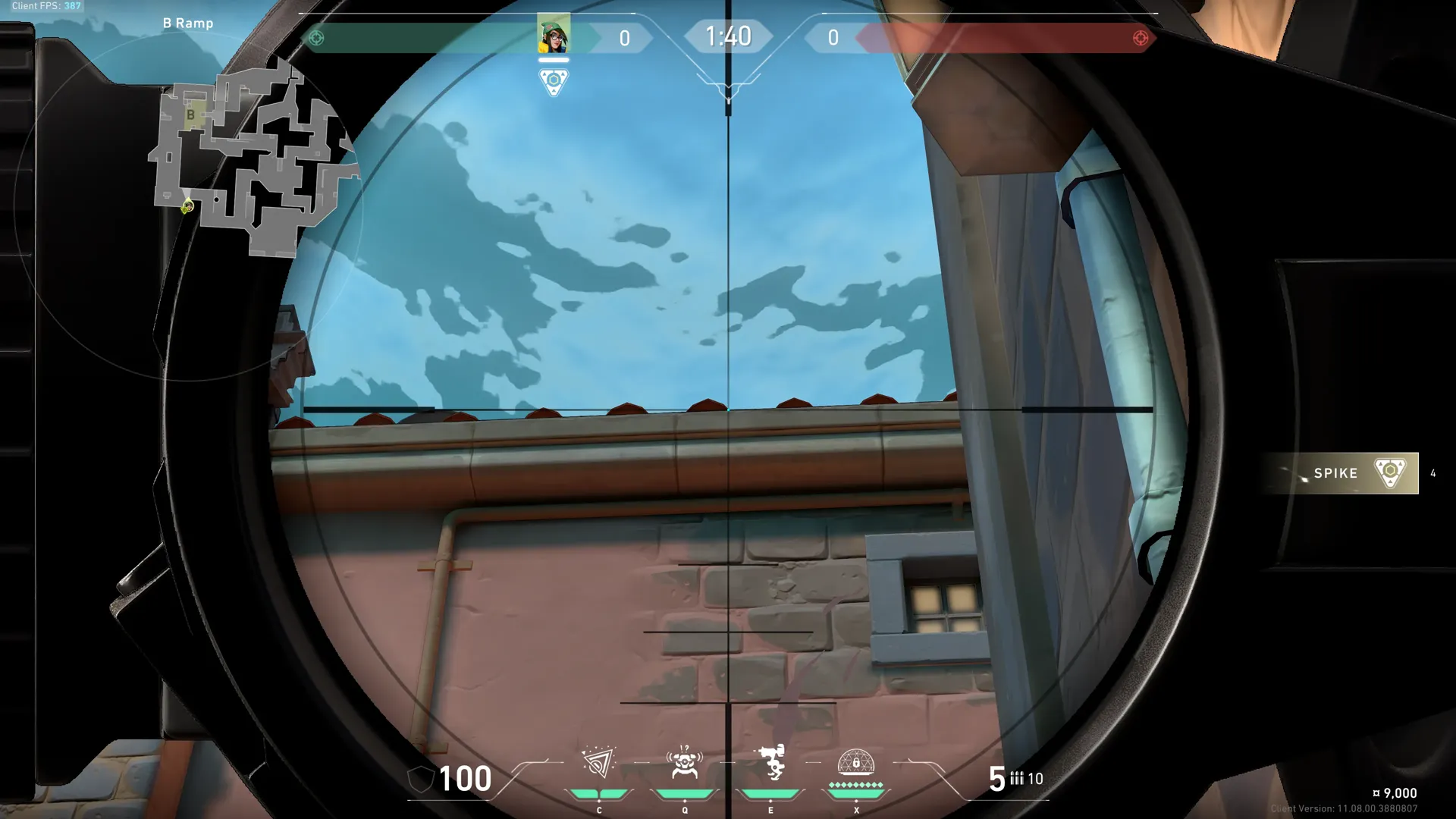 Killjoy Nanoswarm on Pearl Attack Site B — step 2 of 4: Aim — line up the shot