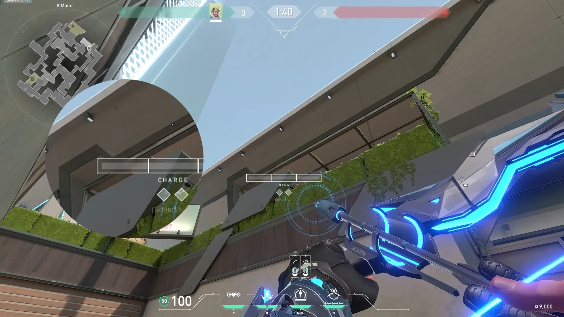 Sova Recon Bolt on Split Attack Site A — step 4 of 5: Aim — line up the shot