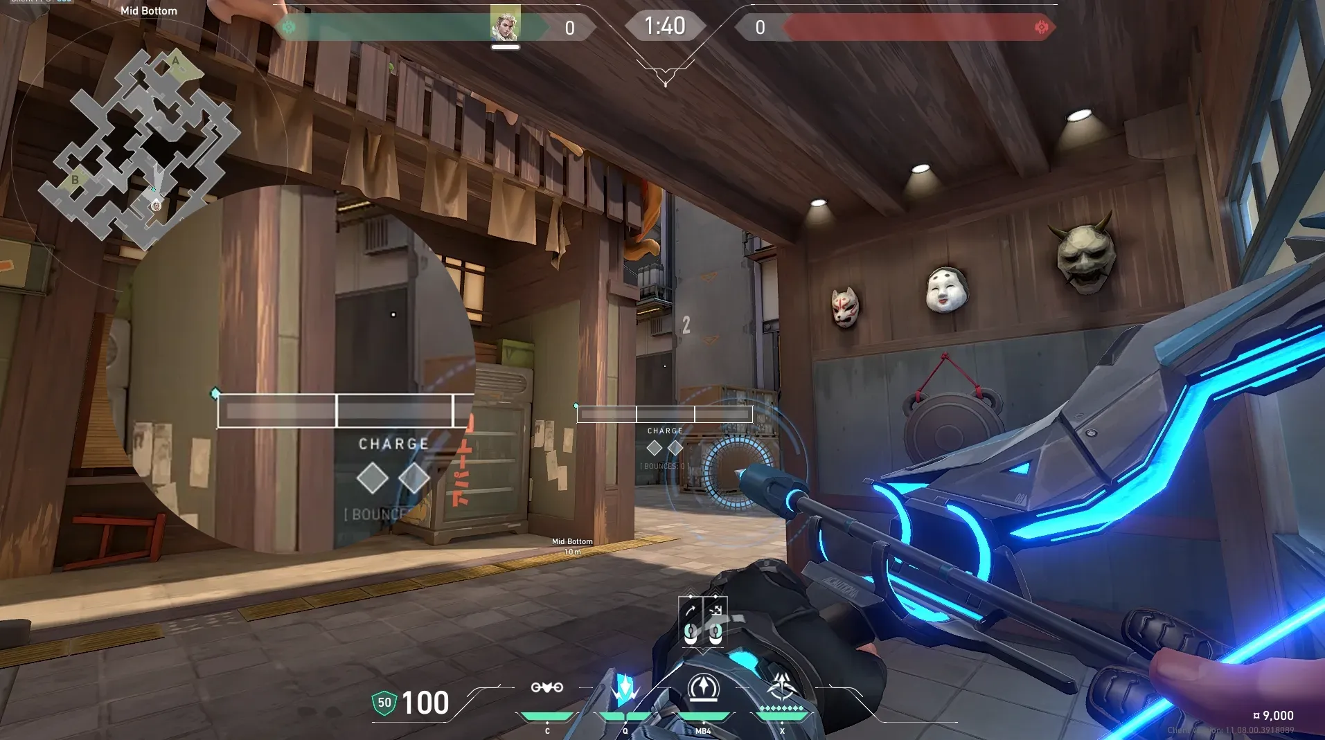 Sova Recon Bolt on Split Attack Mid — step 4 of 5: Aim — line up the shot