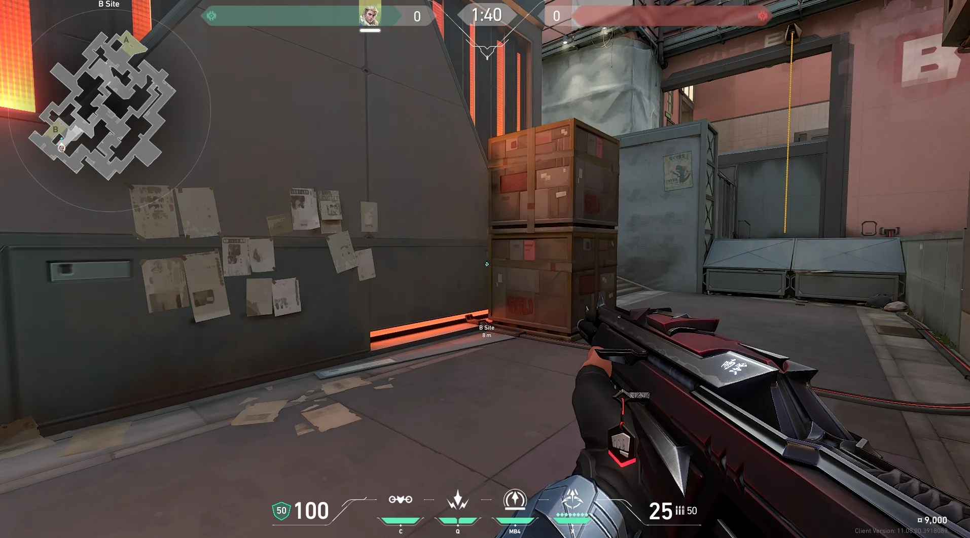 B Site to B Lobby (from B Site) — Sova lineup on Split
