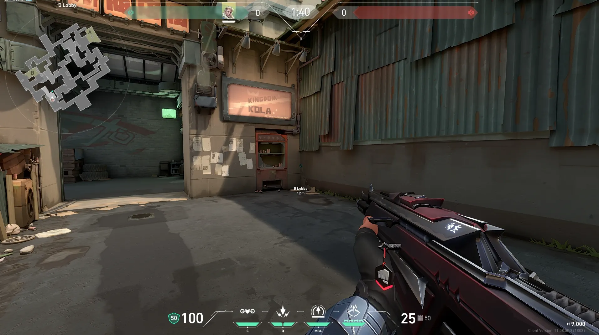 B Lobby to B Site #3 — Sova lineup on Split