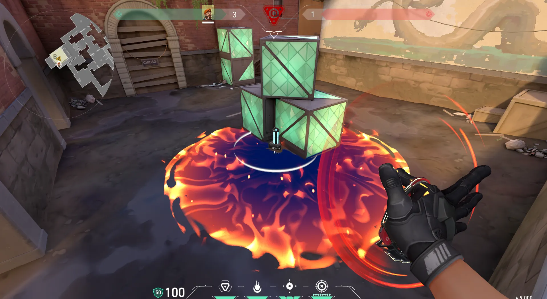 Brimstone Incendiary on Ascent Attack Site B — step 3 of 3: Result