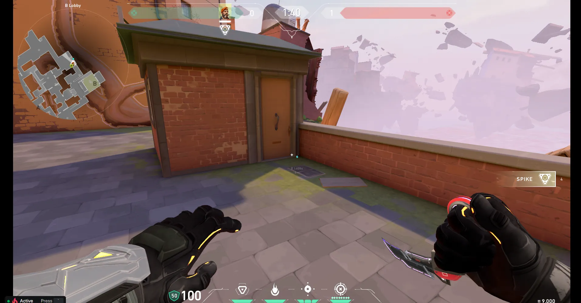 B Lobby to B Site (from B Lobby) #2 — Brimstone lineup on Ascent