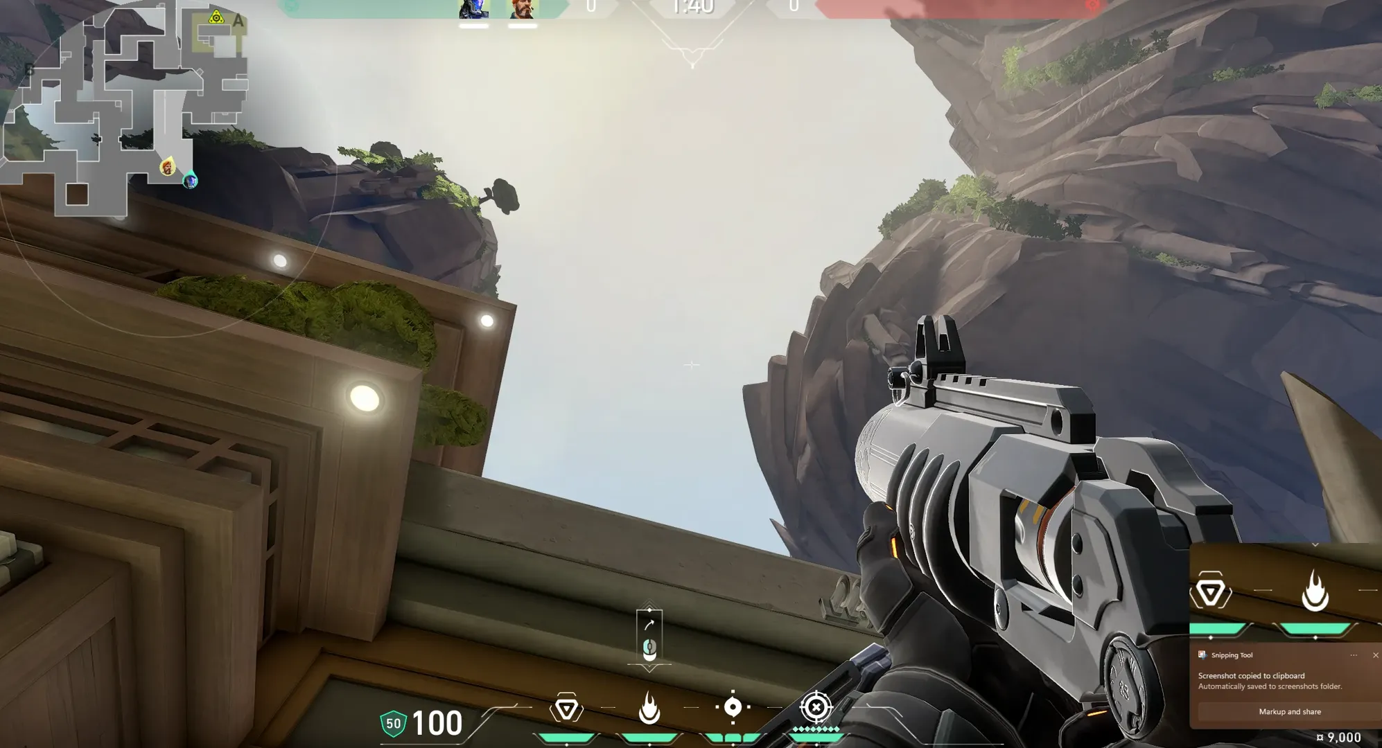 Brimstone Incendiary on Abyss Attack Site A — step 3 of 5: Aim — line up the shot