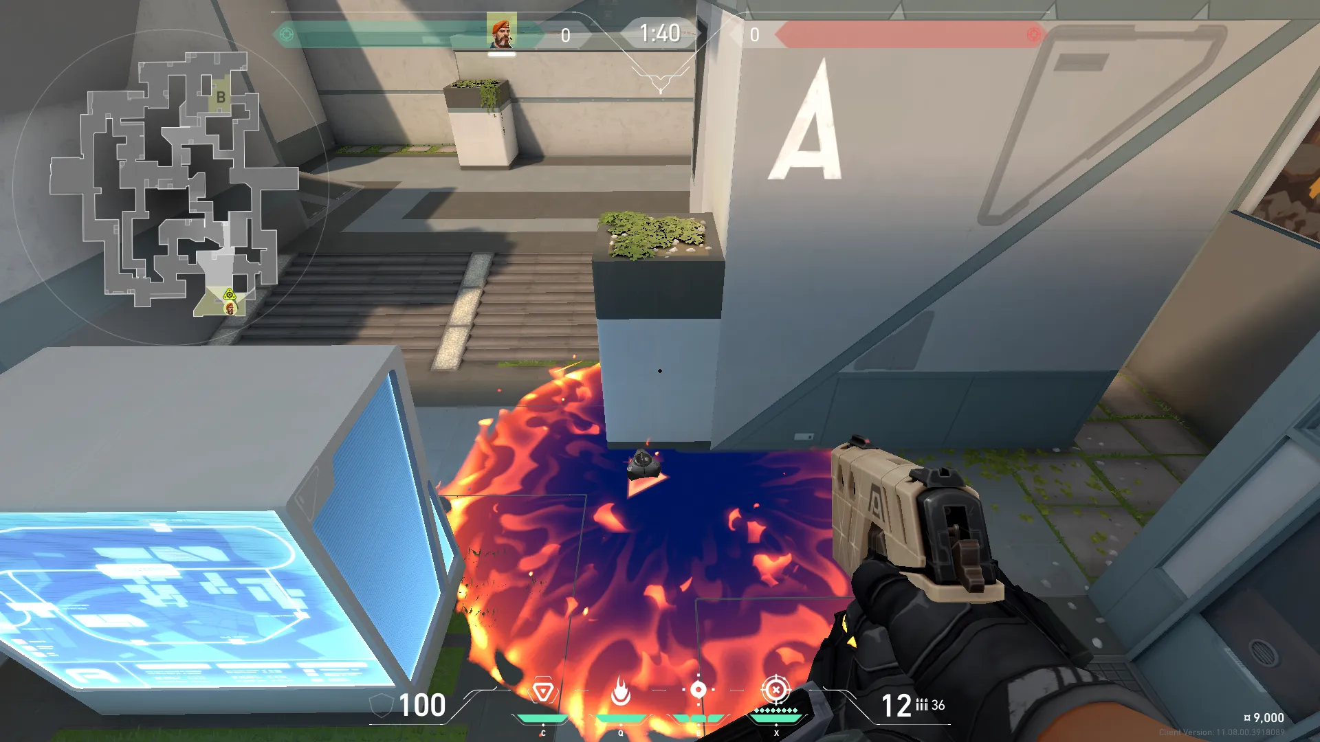Brimstone Incendiary on Split Attack Site A — step 3 of 3: Result