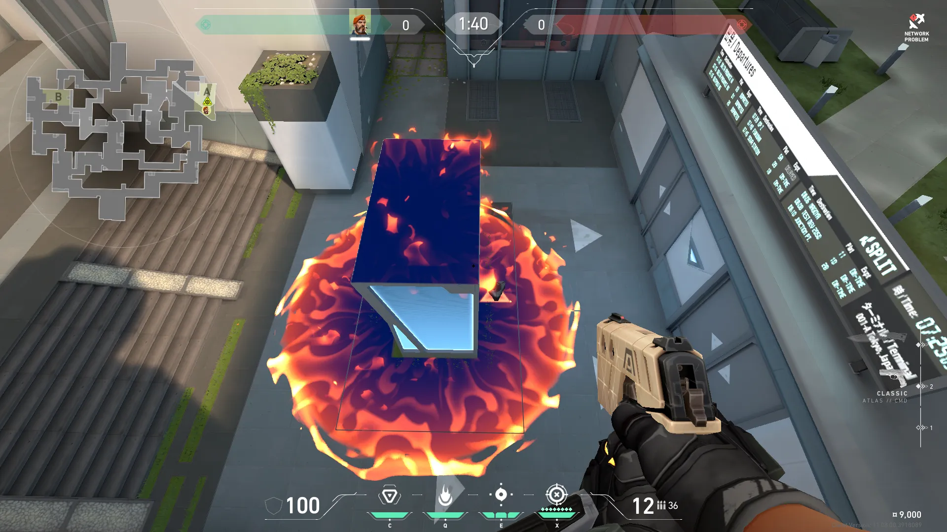 Brimstone Incendiary on Split Attack Site A — step 3 of 3: Result