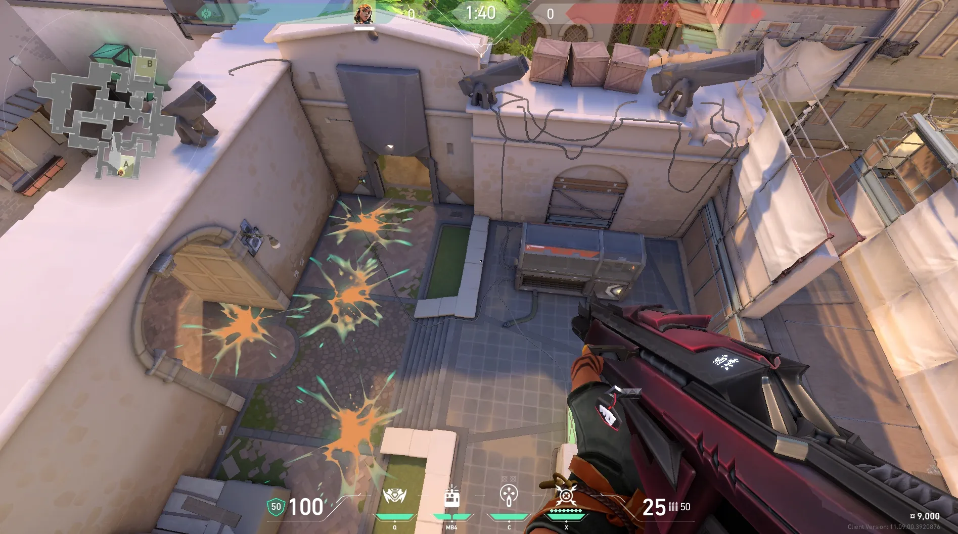 Raze Paint Shells on Ascent Attack Site A — step 4 of 4: Result