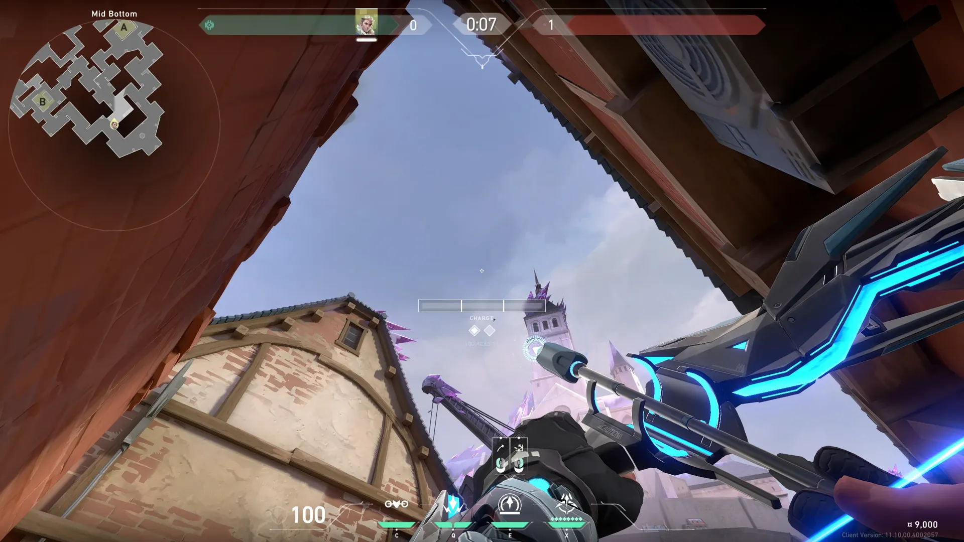 Sova Recon Bolt on Corrode Attack Site A — step 2 of 5: Aim — line up the shot
