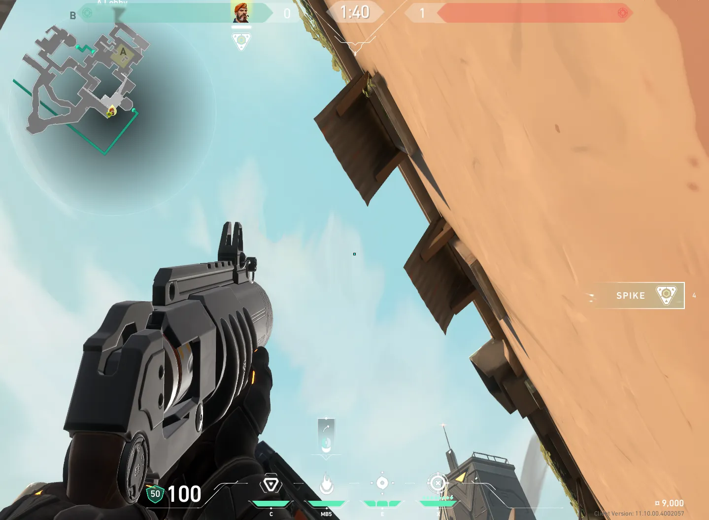 Brimstone Incendiary on Bind Attack Site A — step 2 of 4: Aim — line up the shot