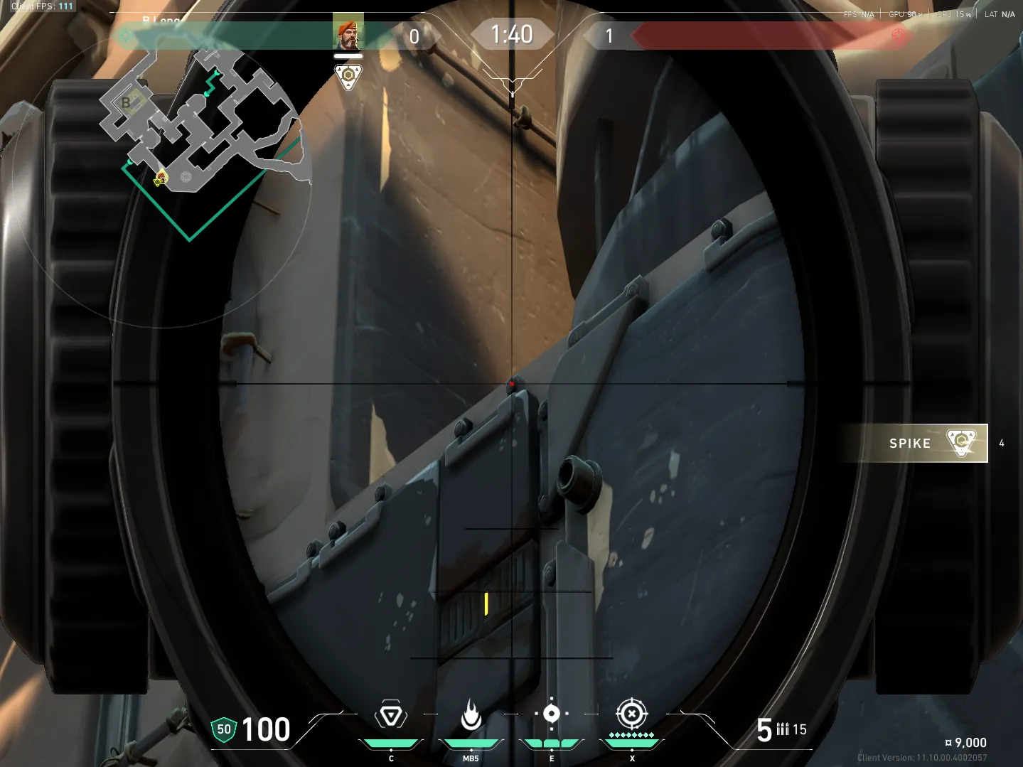 Brimstone Incendiary on Bind Attack Site B — step 3 of 6: Aim — line up the shot