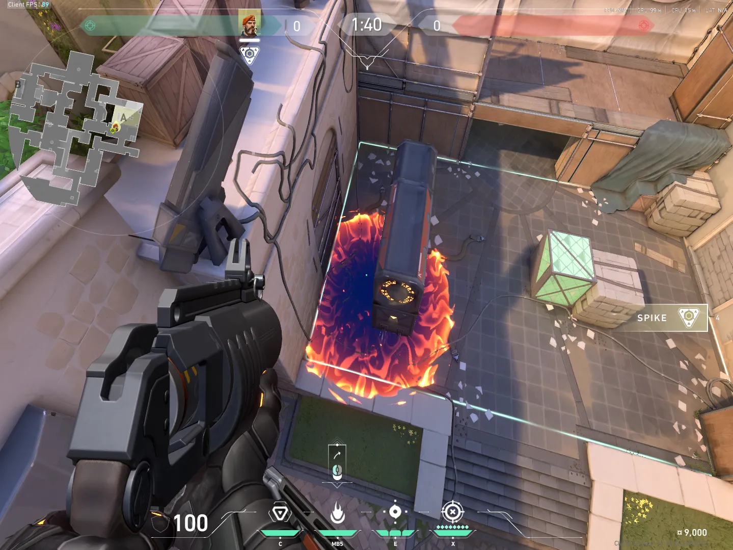 Brimstone Incendiary on Ascent Attack Site A — step 4 of 4: Result