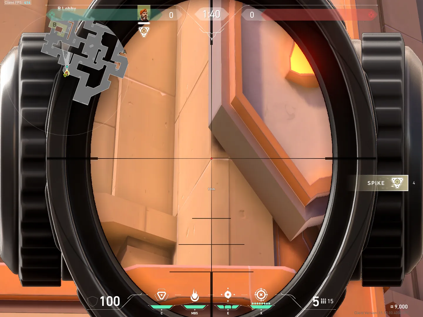 Brimstone Incendiary on Sunset Attack Site B — step 3 of 6: Aim — line up the shot