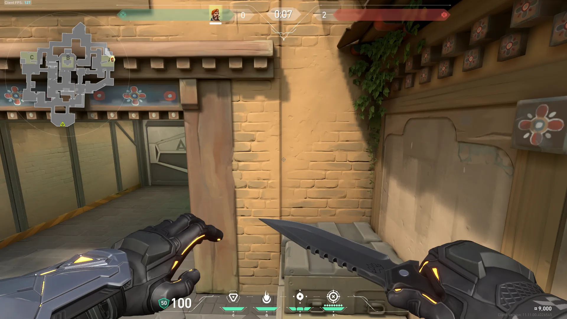 Stall Defuse B Site (from A Site) — Brimstone lineup on Haven