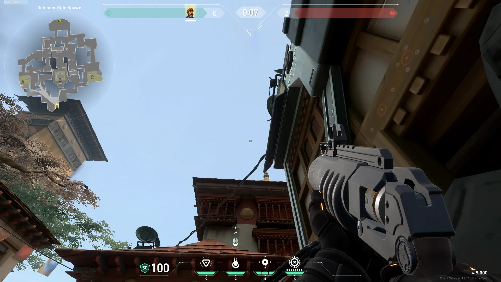 Brimstone Incendiary on Haven Attack Site B — step 2 of 3: Aim — line up the shot