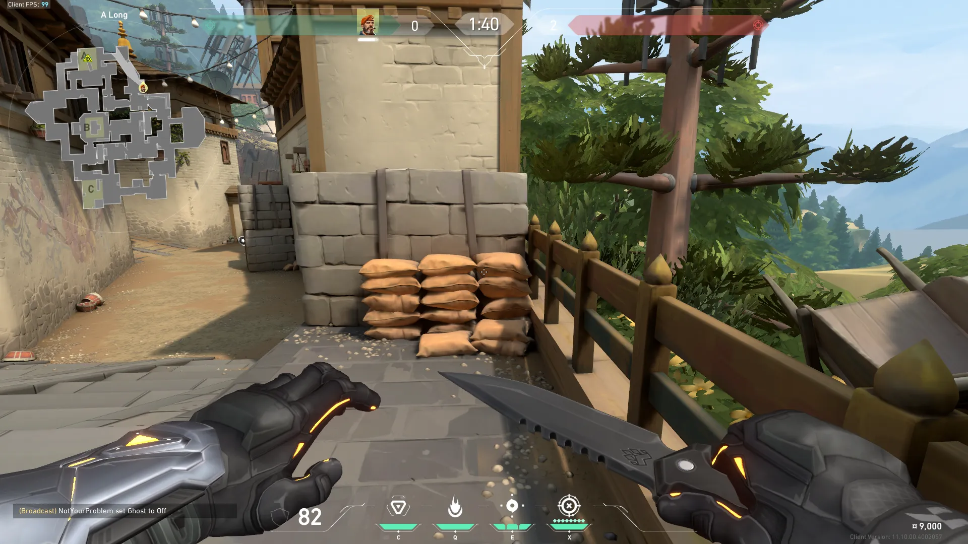 Stall Defuse A Site (from A Long) #2 — Brimstone lineup on Haven