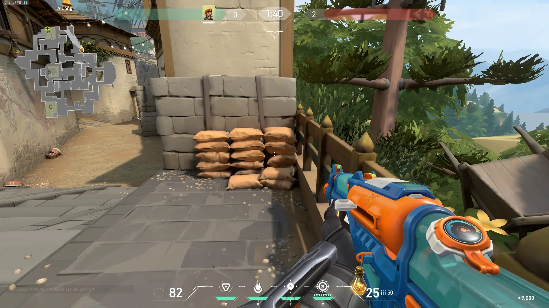 Stall Defuse A Site Corner — Brimstone lineup on Haven