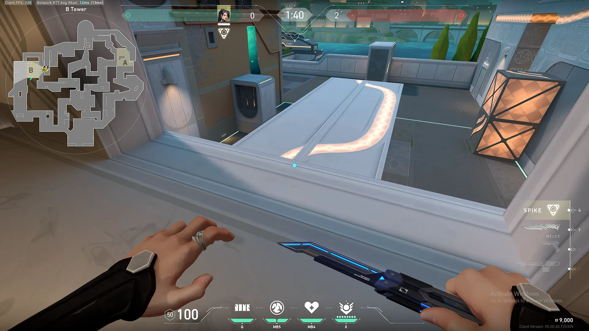 Tower Wall to Peek B Link — Sage lineup on Pearl
