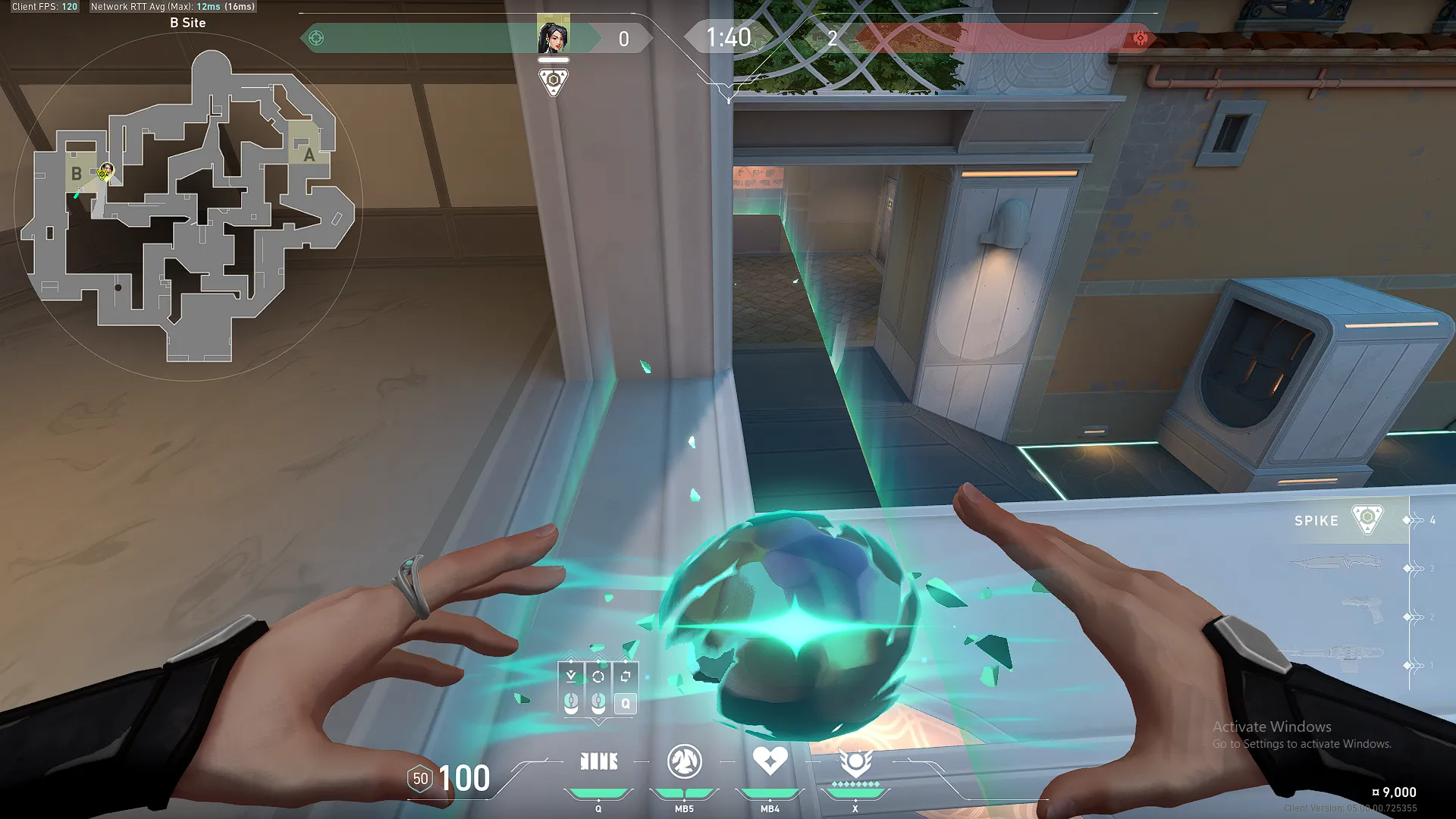 Sage Barrier Orb on Pearl Defense Site B — step 2 of 4: Aim — line up the shot