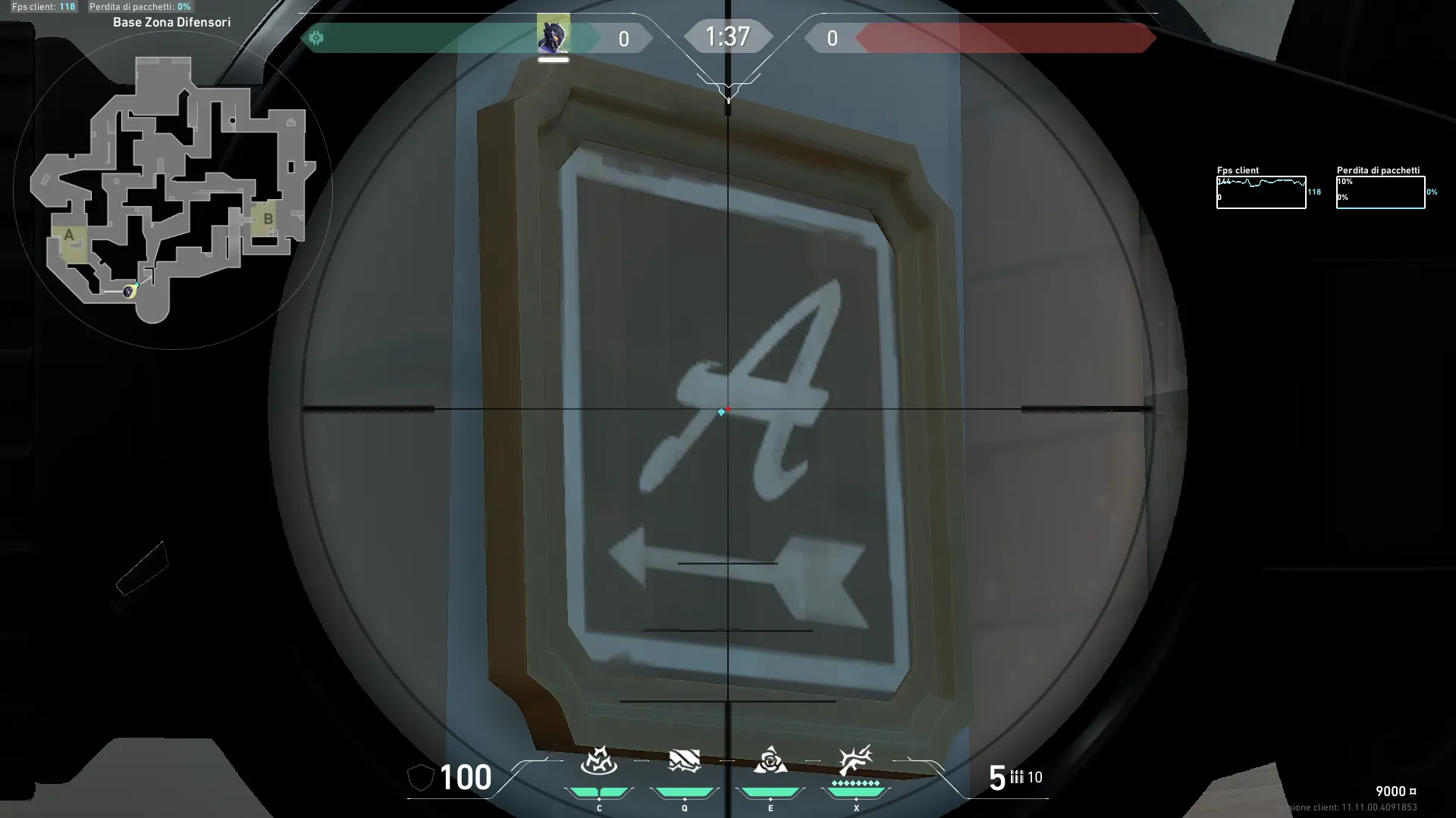 Vyse Razorvine on Pearl Defense Site B — step 2 of 4: Aim — line up the shot