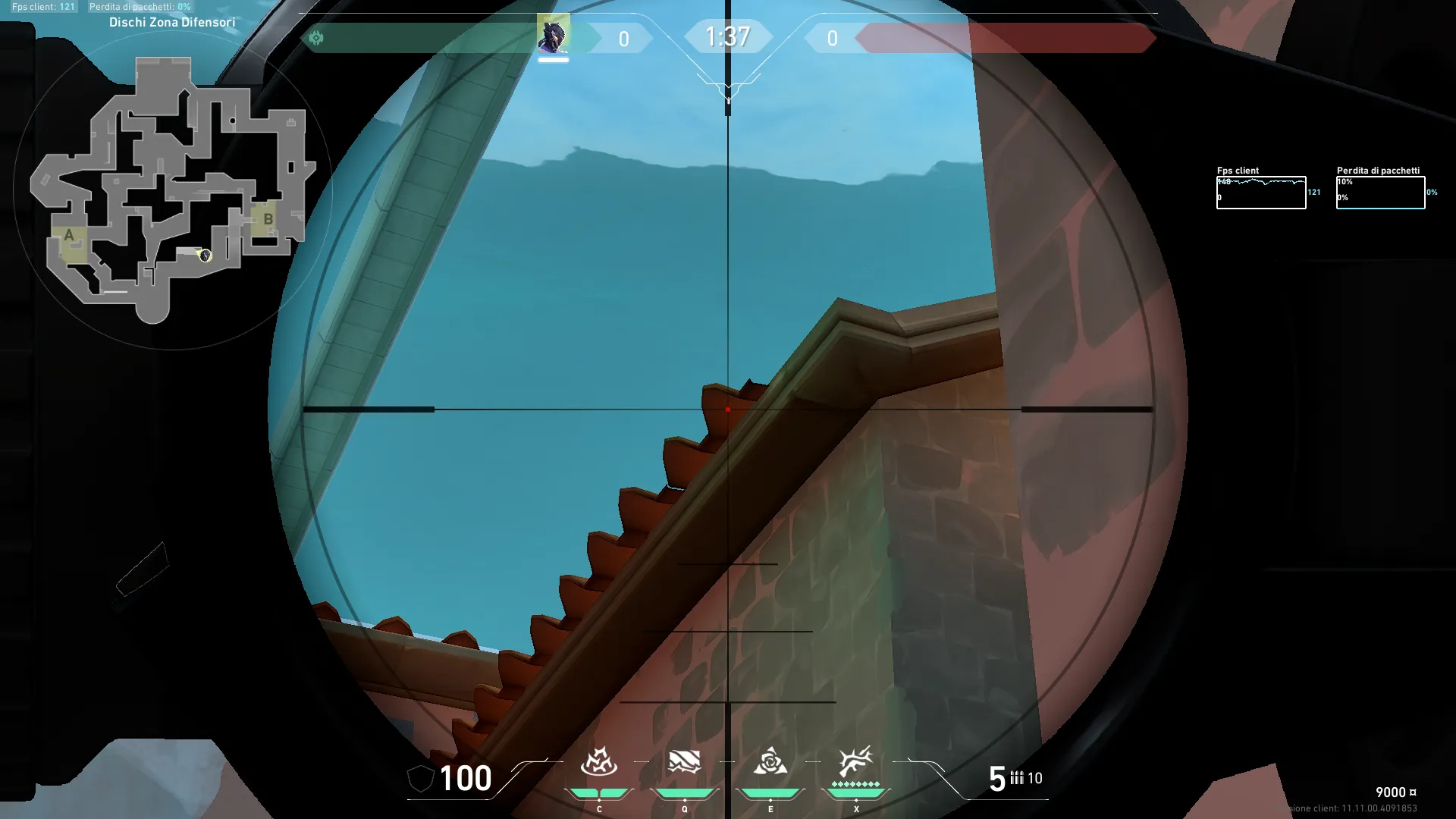 Vyse Razorvine on Pearl Defense Site A — step 2 of 4: Aim — line up the shot
