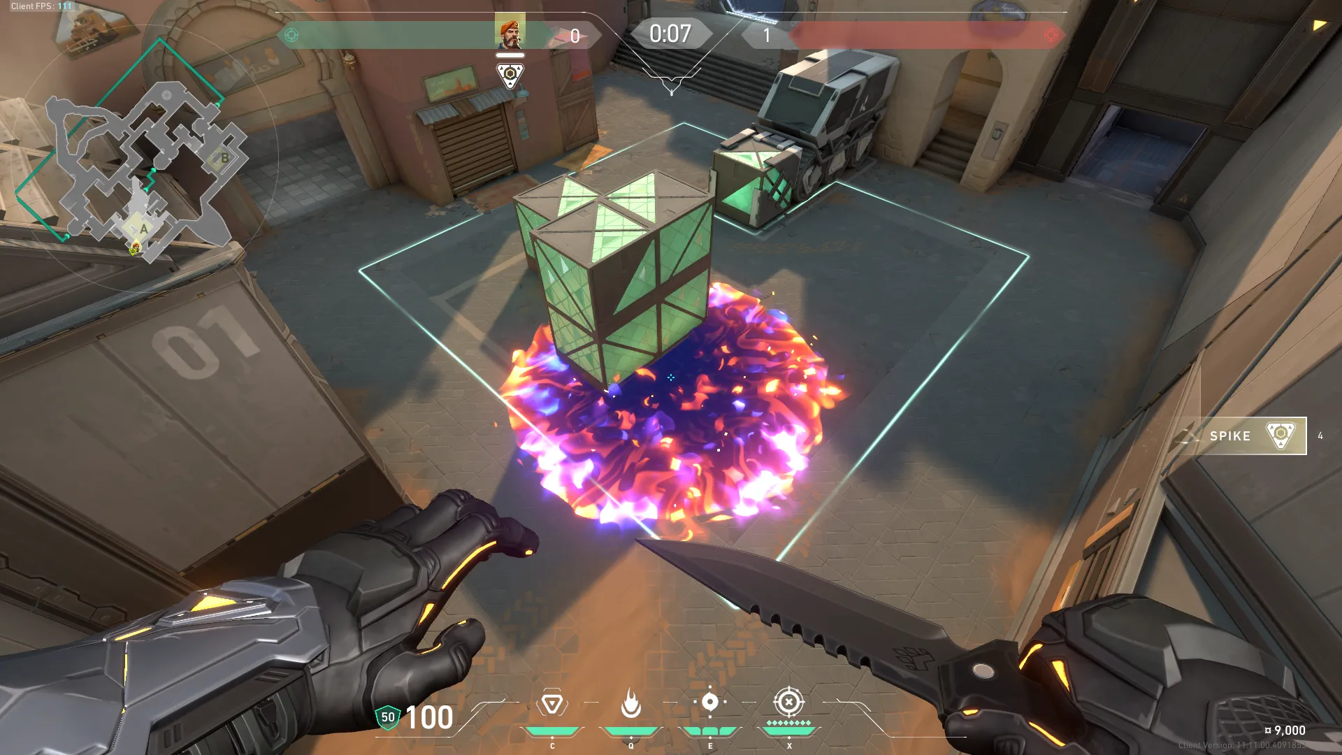 Brimstone Incendiary on Bind Attack Site A — step 4 of 4: Result